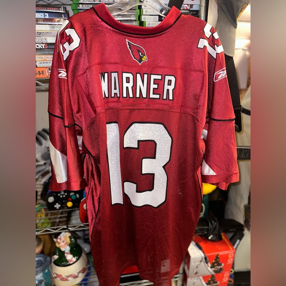 Reebok NWT NFL Equipment Kurt Warner #13 Arizona Cardinals Jersey Mens 2XL NEW !